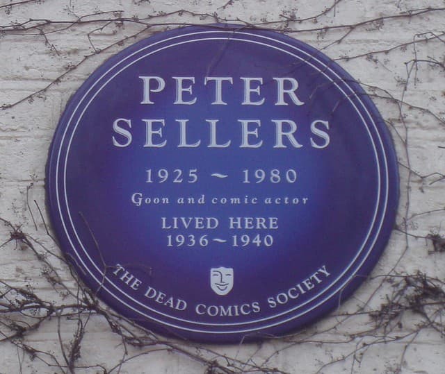 Peter Sellers blue plaque