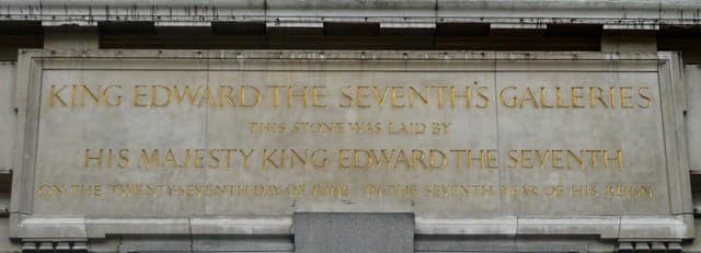 Edward VII stone plaque