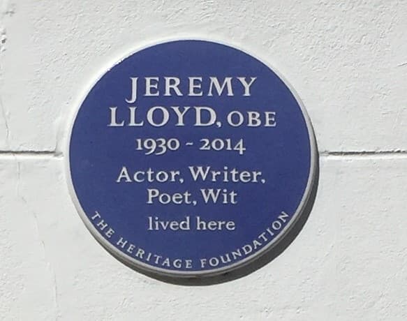 Jeremy Lloyd blue plaque