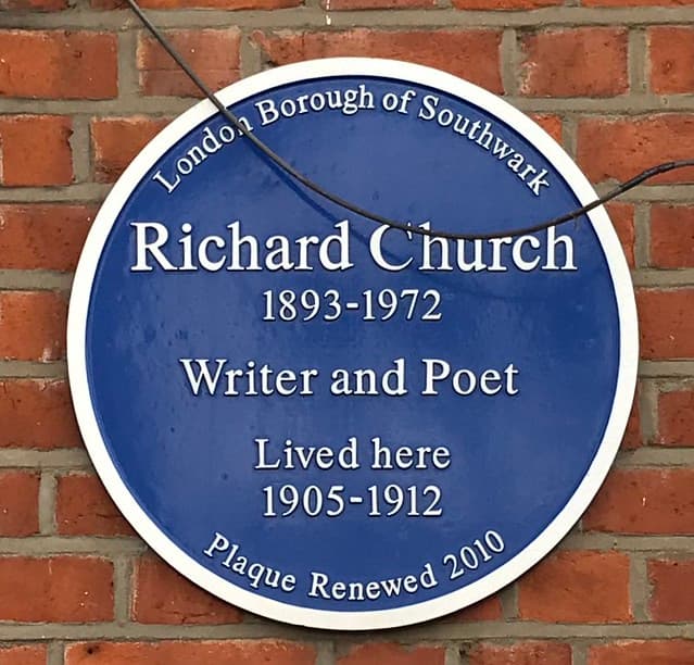 Richard Church blue plaque