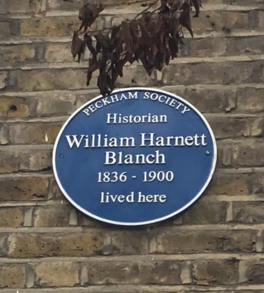 William Harnett Blanch black plaque