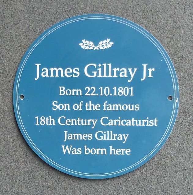 James Gillray Jr blue plaque