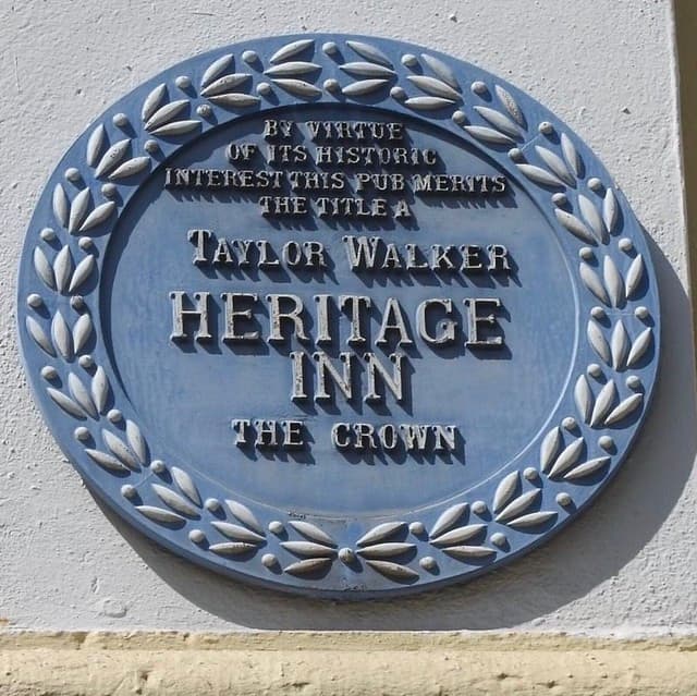 Crown Inn blue plaque