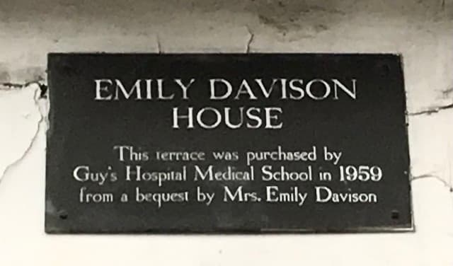 Emily Davison bronze plaque