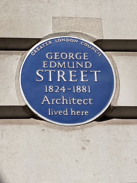 George Edmund Street blue plaque