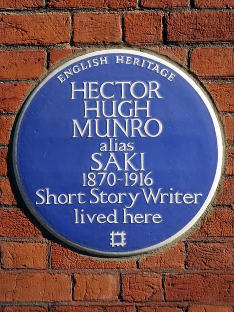 Hector Hugh Munro blue plaque