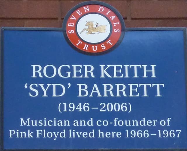 Syd Barrett blue plaque