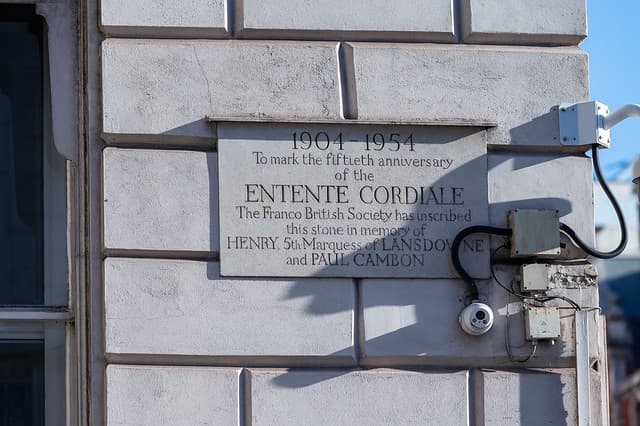 Paul Cambon stone plaque