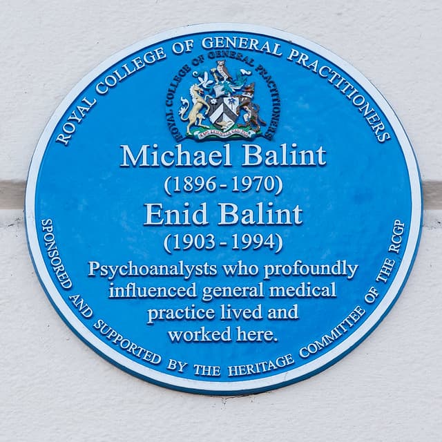 Enid Flora Balint-Edmonds and Bálint Mihály blue plaque