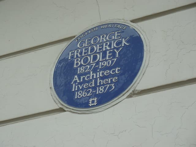 George Frederick Bodley blue plaque
