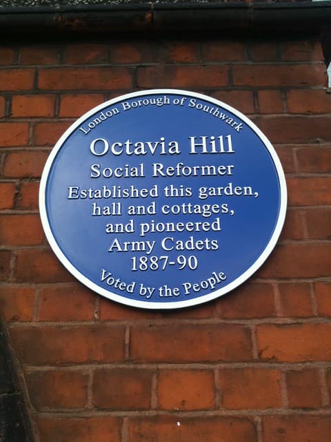 Octavia Hill blue plaque