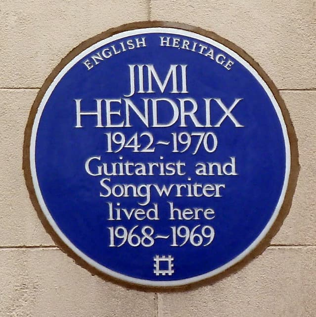 Jimi Hendrix blue plaque