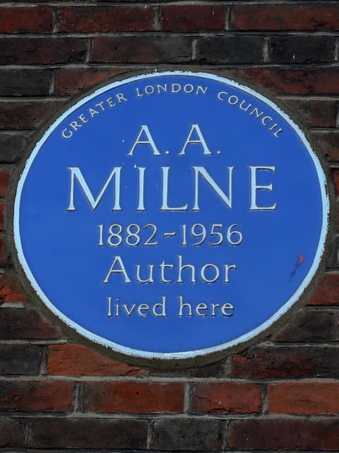 A. A. Milne blue plaque