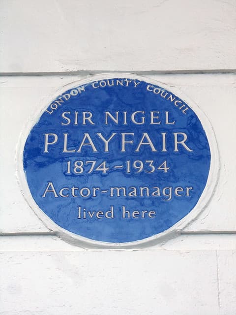 Nigel Playfair blue plaque