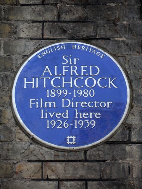 Alfred Hitchcock blue plaque