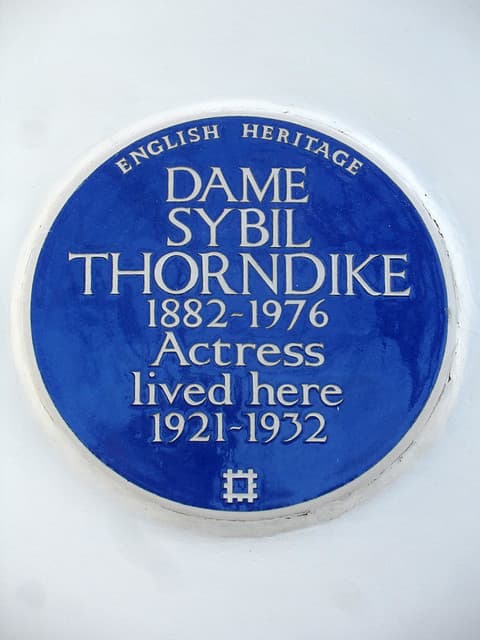 Sybil Thorndike blue plaque