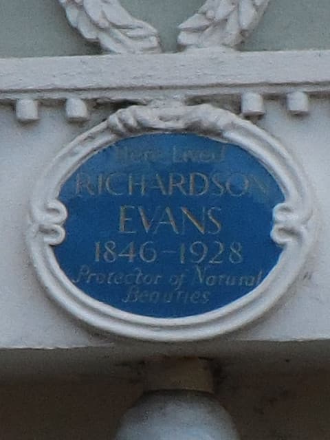 Richardson Evans blue plaque