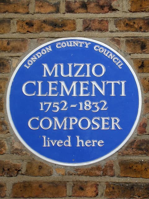 Muzio Clementi blue plaque