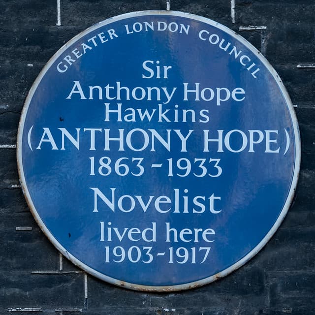Anthony Hope blue plaque