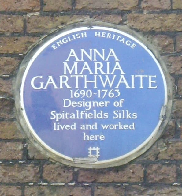 Anna Maria Garthwaite blue plaque