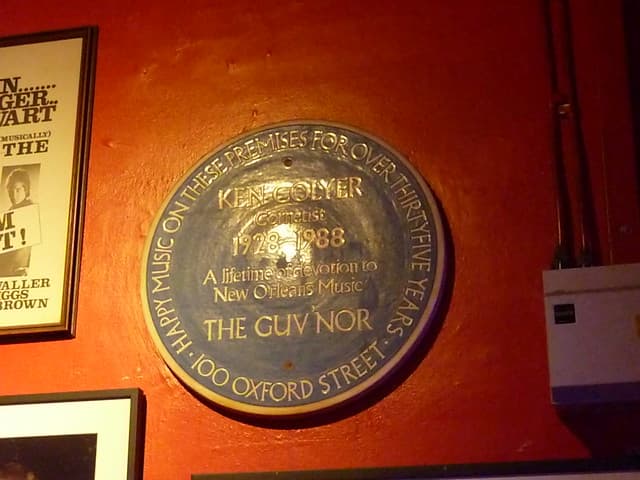 Ken Colyer blue plaque