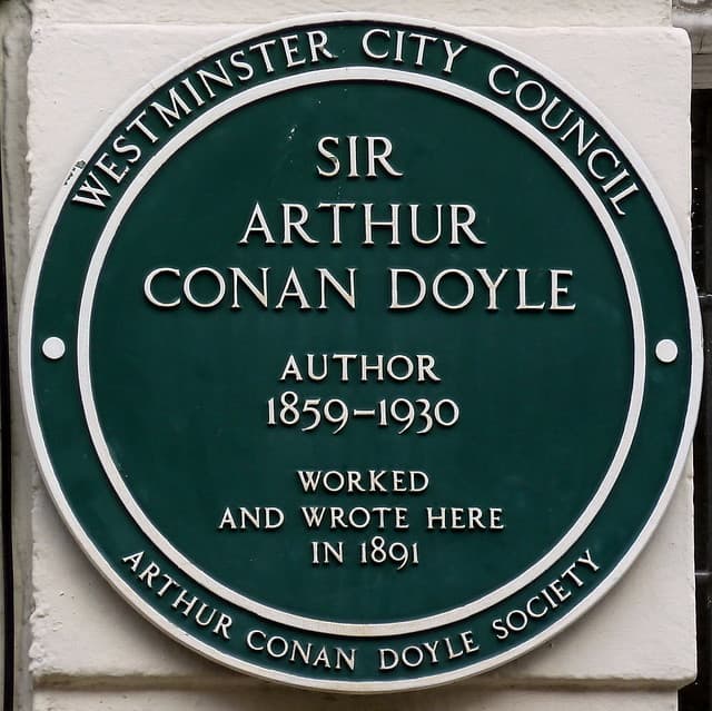 Arthur Conan Doyle green plaque