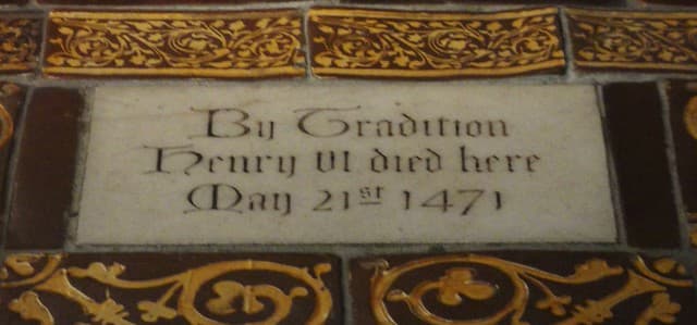 Henry VI stone plaque