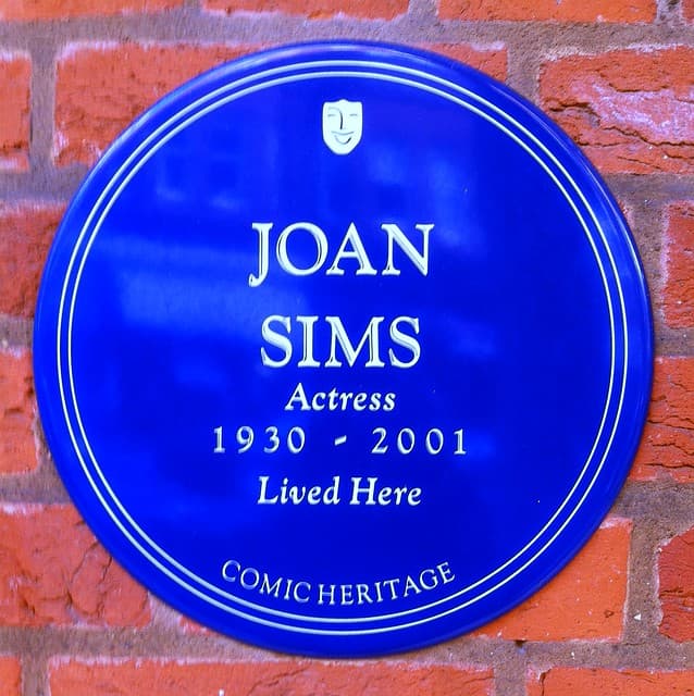 Joan Sims blue plaque