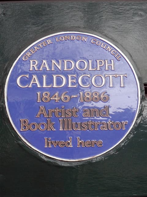 Randolph Caldecott blue plaque