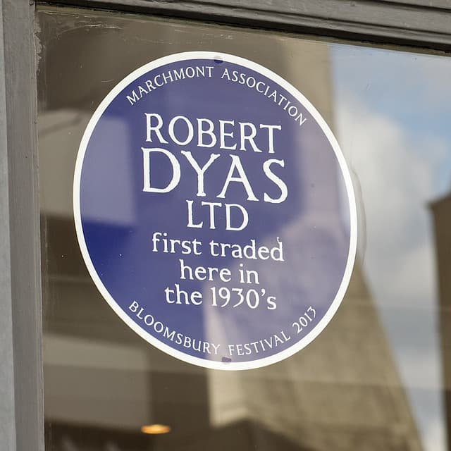 Robert Dyas Ltd blue plaque