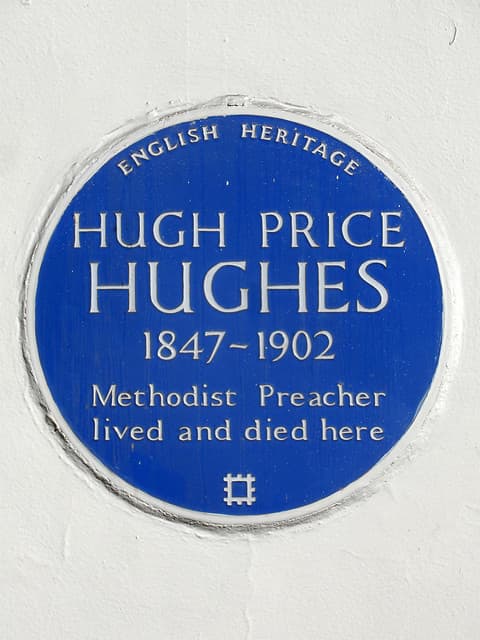 Hugh Price Hughes blue plaque