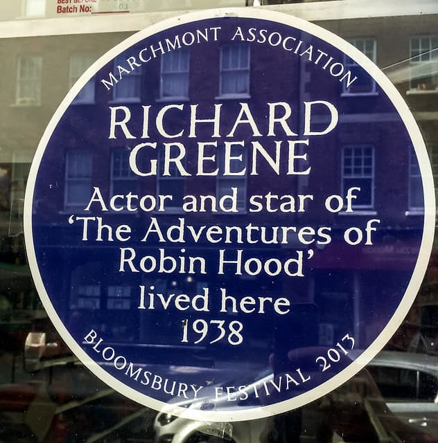 Richard Greene blue plaque