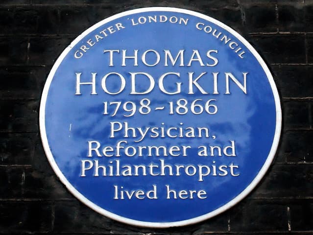 Thomas Hodgkin blue plaque