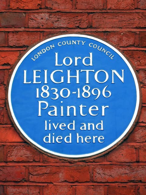 Frederic Leighton blue plaque