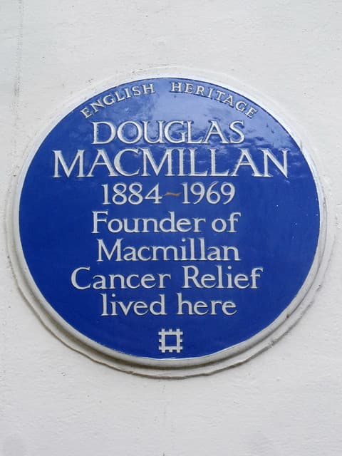 Douglas Macmillan blue plaque