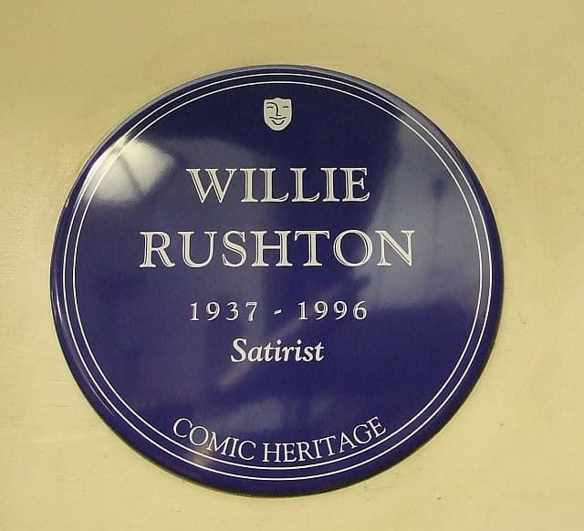 Willie Rushton blue plaque
