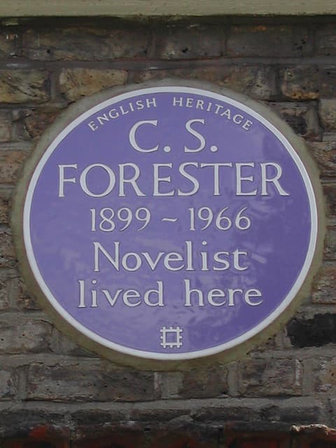 C. S. Forester blue plaque