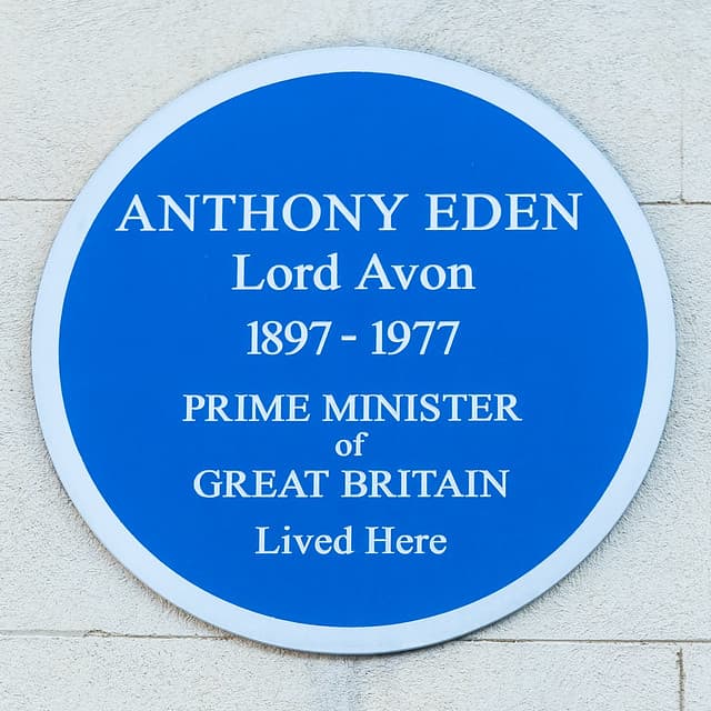 Anthony Eden blue plaque