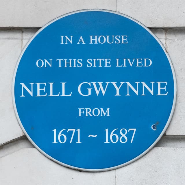 Nell Gwynne blue plaque
