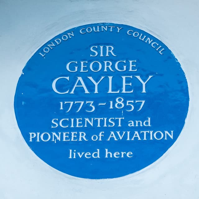 George Cayley blue plaque
