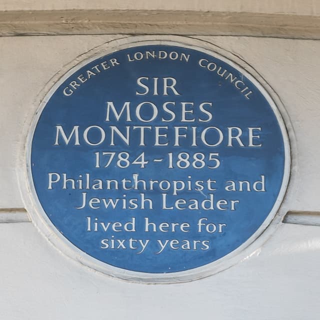 Moses Montefiore blue plaque