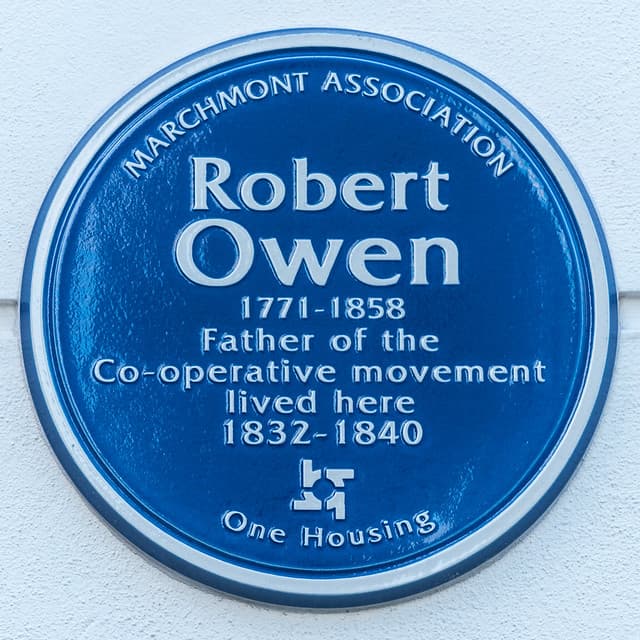 Robert Owen blue plaque