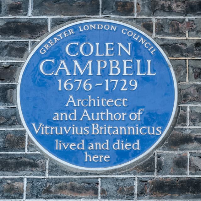 Colen Campbell blue plaque