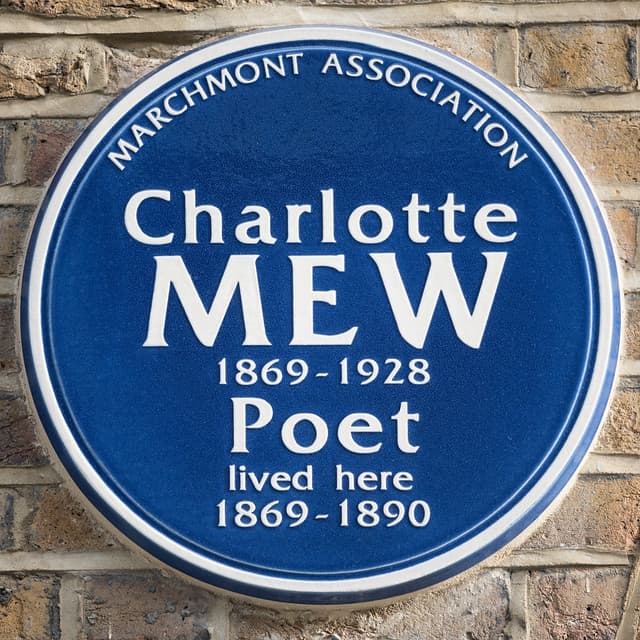 Charlotte Mew blue plaque