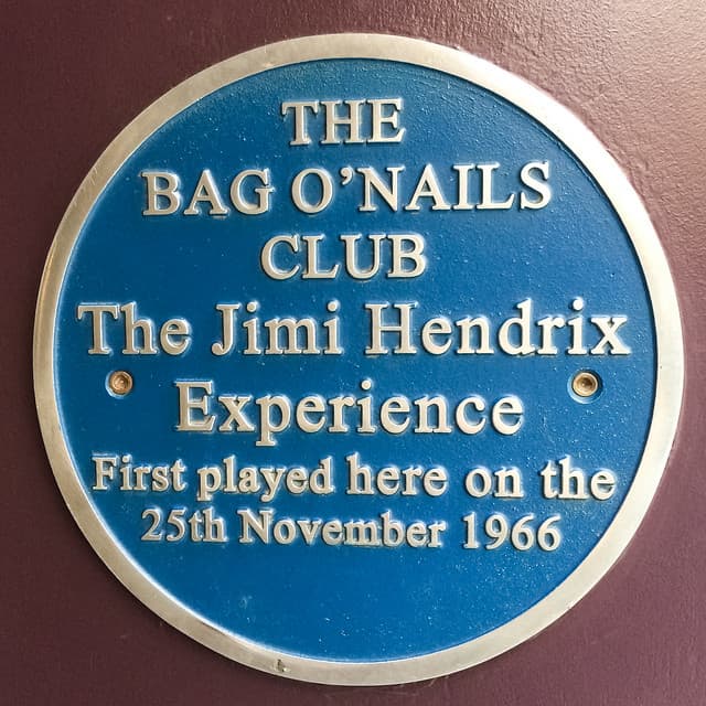 Jimi Hendrix, Noel Redding, The Jimi Hendrix Experience, and Mitch Mitchell blue plaque