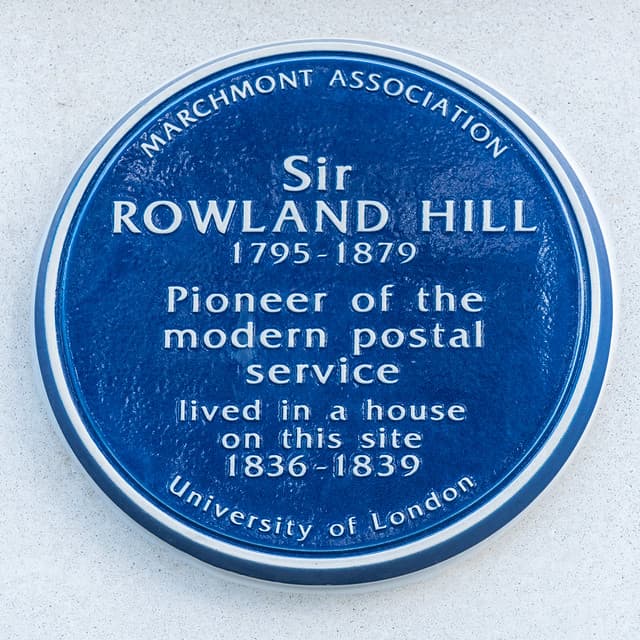 Rowland Hill blue plaque