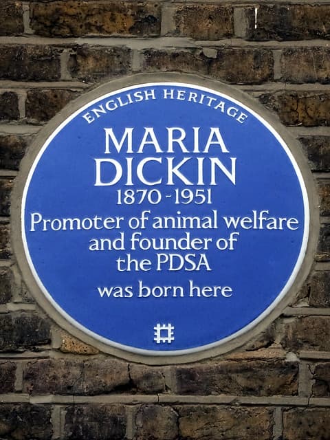 Maria Dickin blue plaque