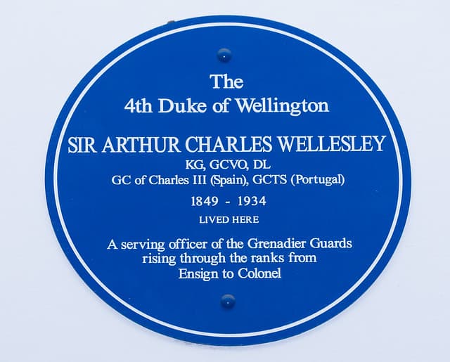 Arthur Wellesley blue plaque
