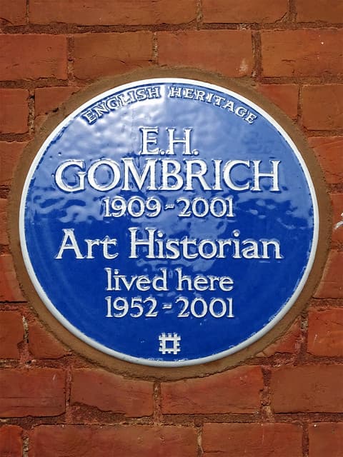 Ernst Gombrich blue plaque