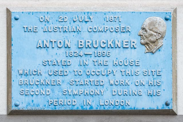 Anton Bruckner blue plaque